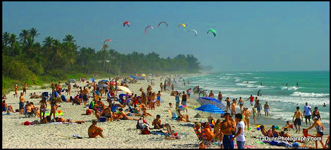 Overcrowded and polluted beaches